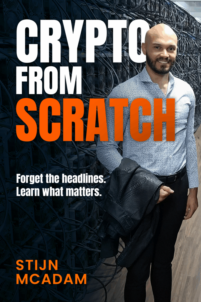 Book cover of "Crypto from Scratch" by Stijn McAdam