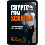 Book cover of "Crypto from Scratch" by Stijn McAdam