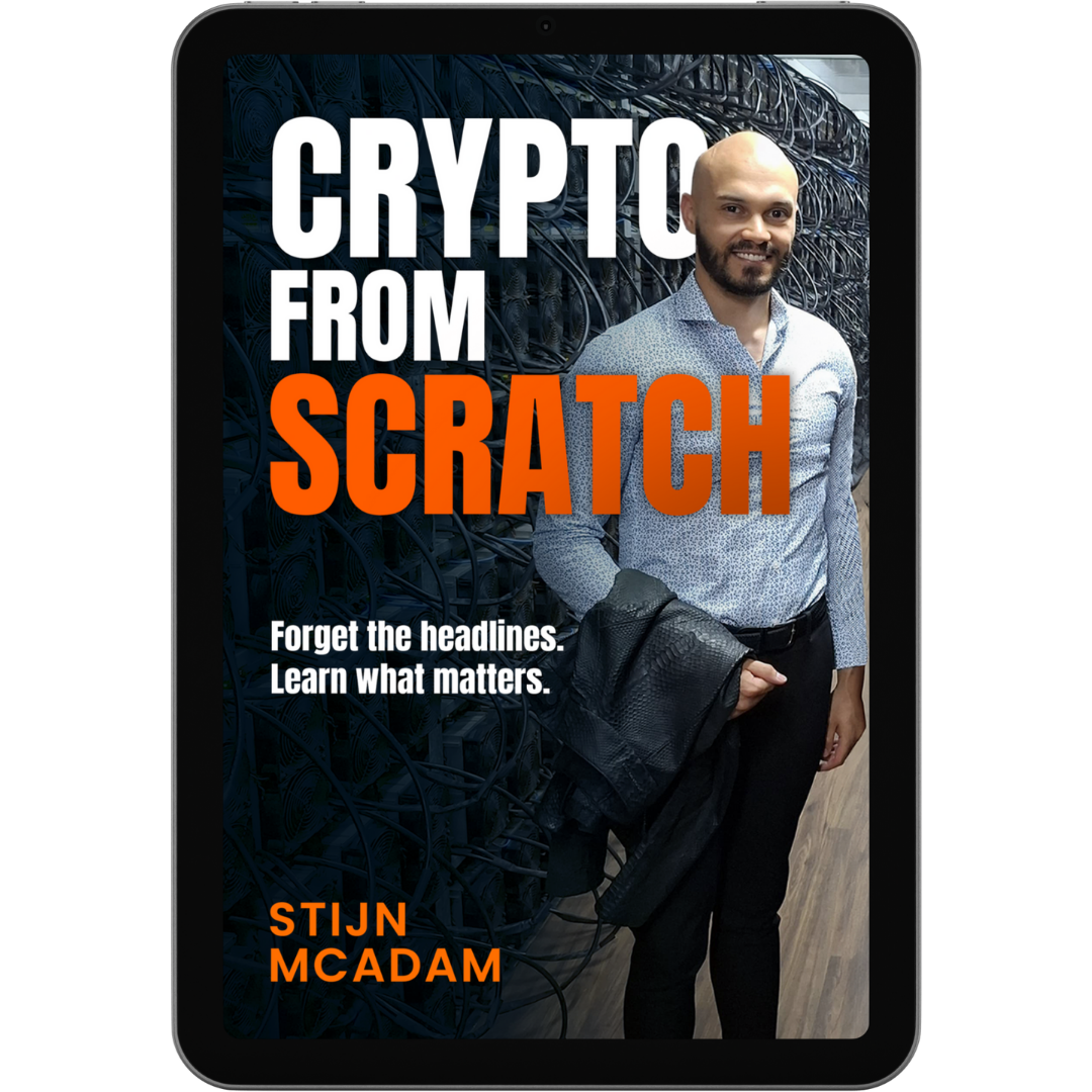 Book cover of "Crypto from Scratch" by Stijn McAdam
