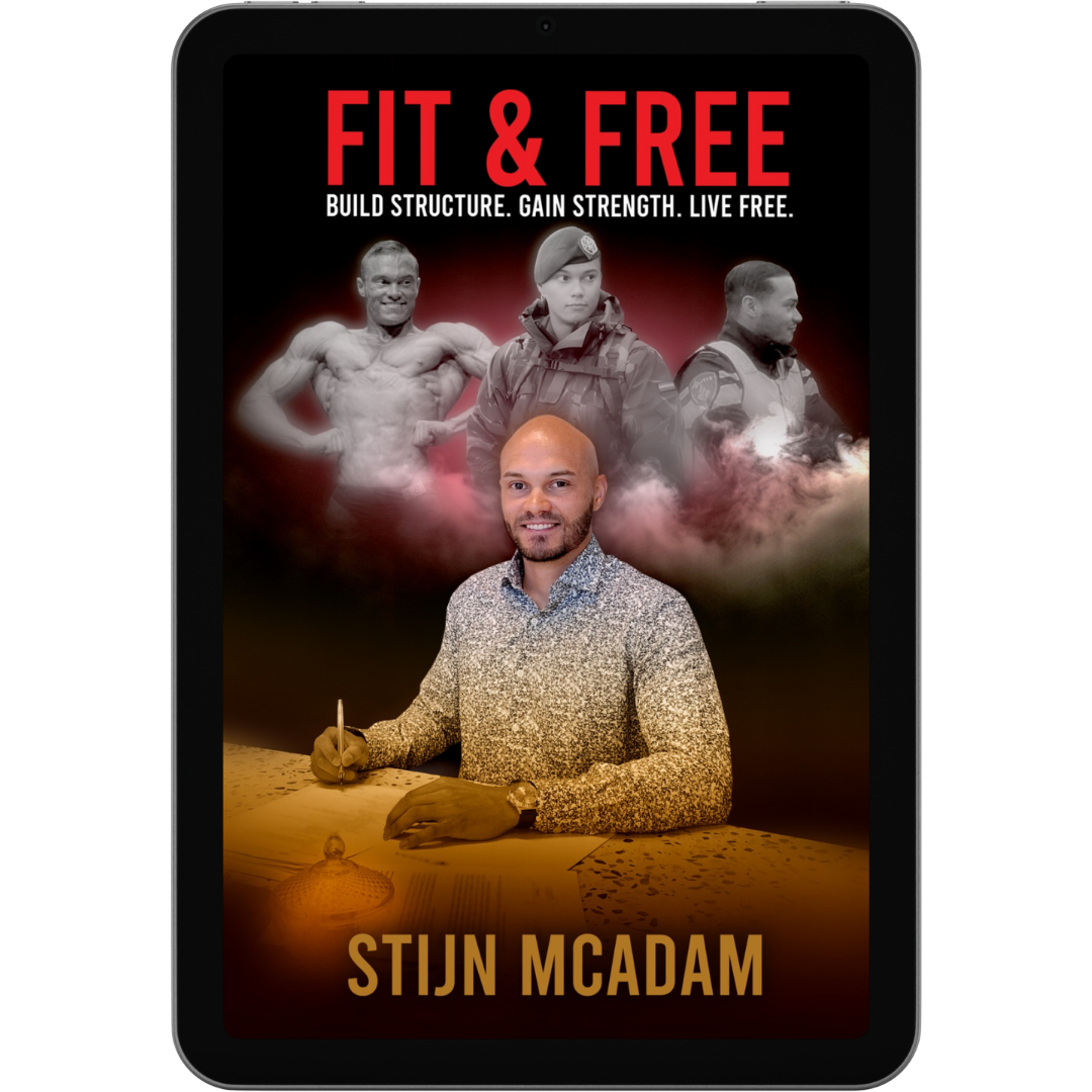 Book cover of "Fit & Free" by Stijn McAdam
