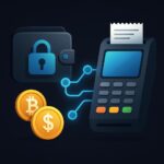 Visual metaphor for integrating secure crypto wallets with traditional payment systems