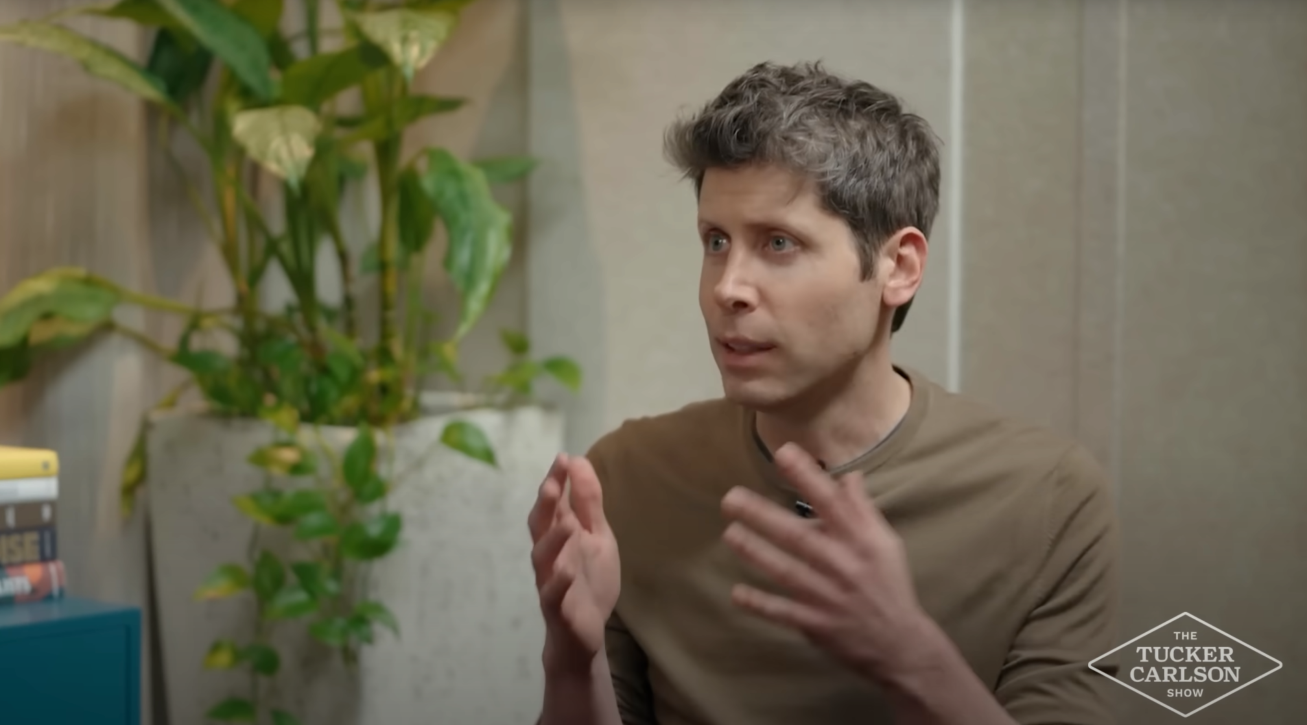 Sam Altman appearing on The Tucker Carlson Show, September 2025