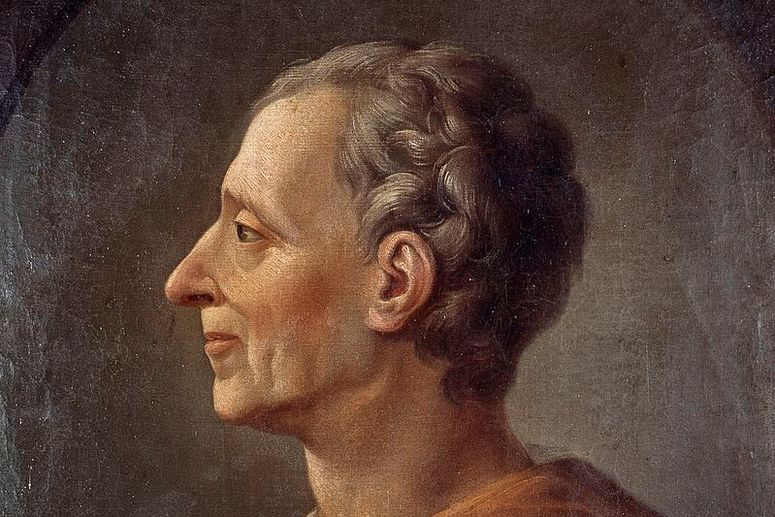 Portrait of Montesquieu, French political philosopher of the Enlightenment