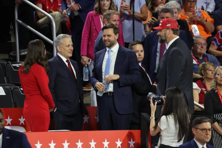 David Sacks with JD Vance at a political event