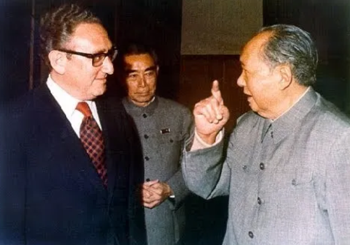 Henry Kissinger and China’s Chairman Mao Zedong, Beijing, 1972.