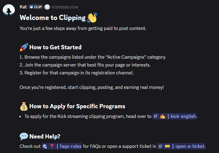 Discord Clipping Server